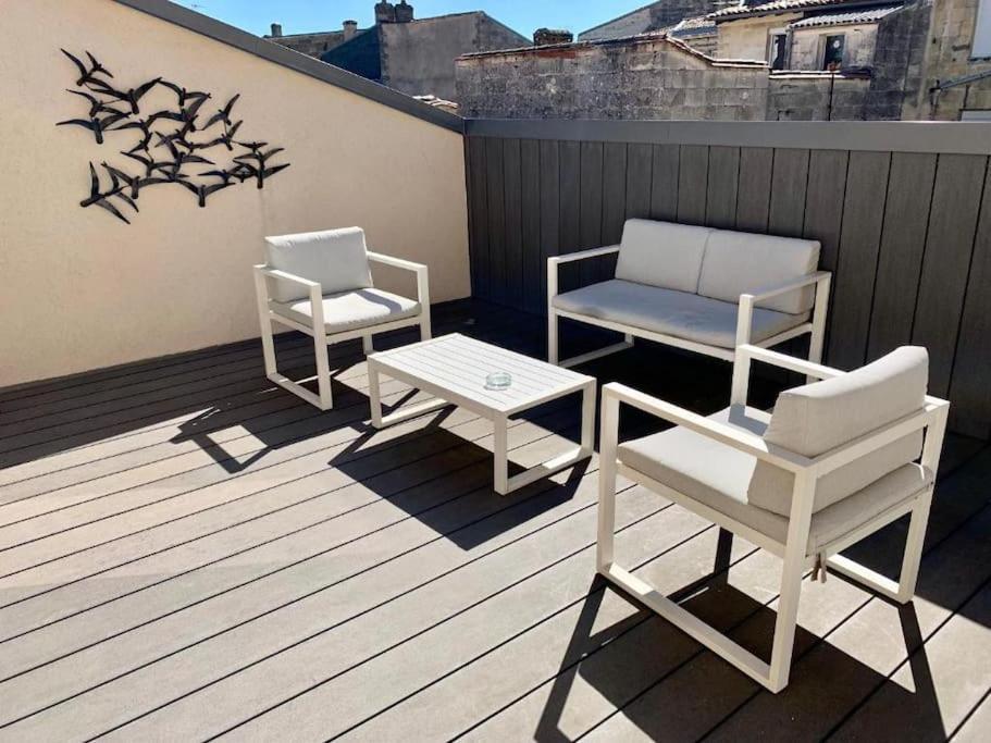Maison d’hôtes, terrasse&jacuzzi en plein centre Bordéus Exterior foto